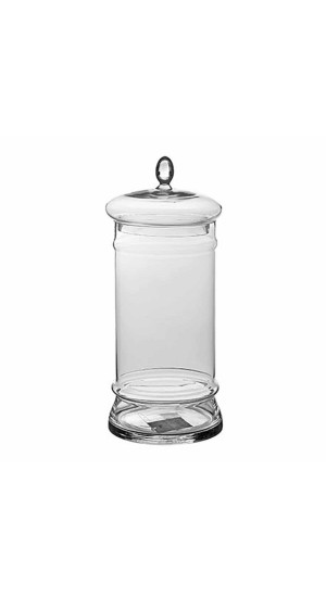 GLASS WITH LID 43CM