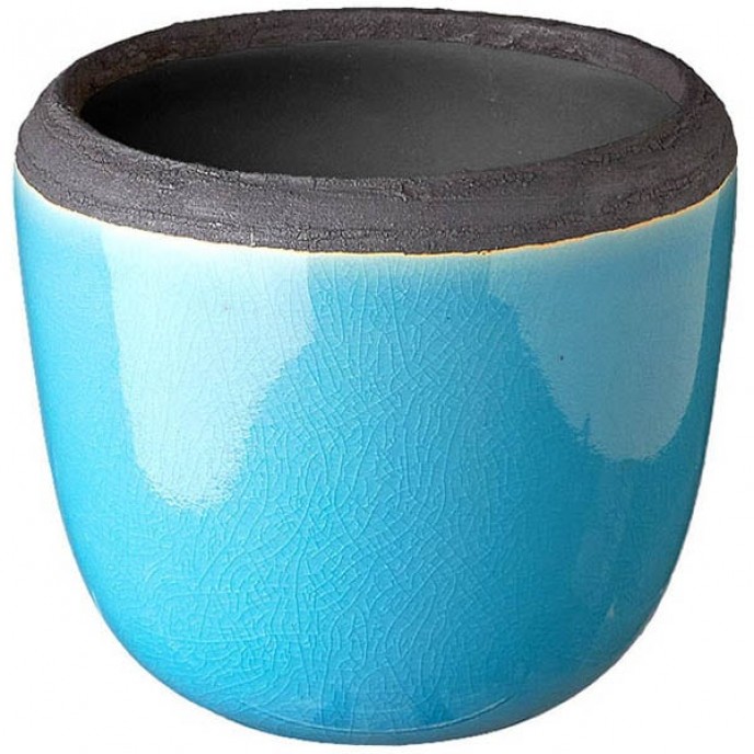 JACKET CERAMIC BLUE ANTIQUE 15X14CM Vases – Bowls