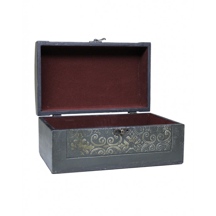 WOODEN TRUNK WITH METAL 20X11,50X9,50cm Boxes – Jewel Cases