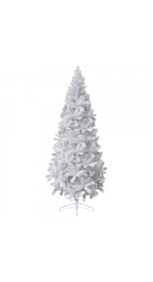  CHRISTMAS TREE WHITE SLIM 210CM