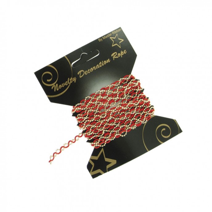  LACE RIBBON3m.RED GOLD 