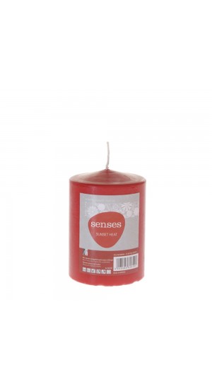  RED SCENTED CANDLE 7X10 CM