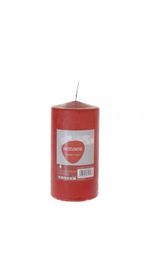  RED SCENTED CANDLE 7X14 CM