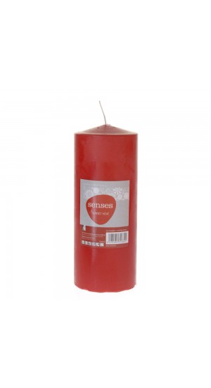  RED SCENTED CANDLE 7X18 CM