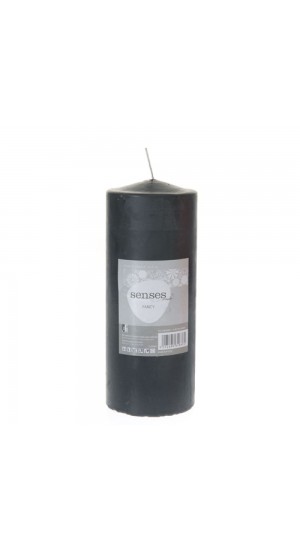  BLACK SCENTED CANDLE 7X18 CM