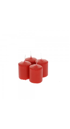  SCENTED CANDLE 4X5 S 4 RED MOTIVE