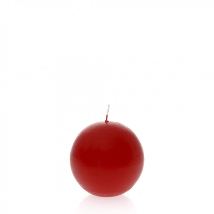 RED BALL CANDLE 10CM 