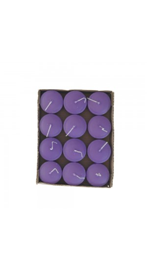  CANDLES S 12 WATER FLOAT PURPLE