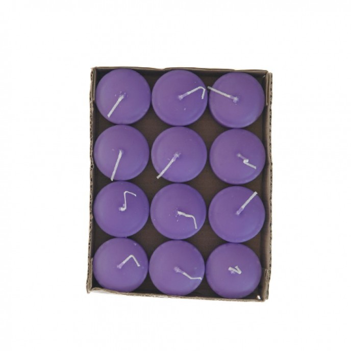  CANDLES S 12 WATER FLOAT PURPLE 