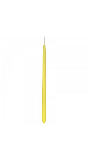  EASTER CANDLE 40cm YELLOW GLOSSY