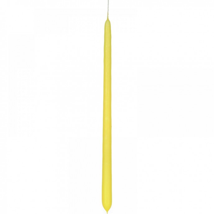  EASTER CANDLE 40cm YELLOW GLOSSY 