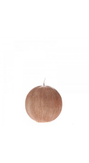  COOPER SCRATCHED SPHERE CANDLE 10CM