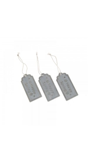  WOODEN HANGING DECO SIGNS SET 6