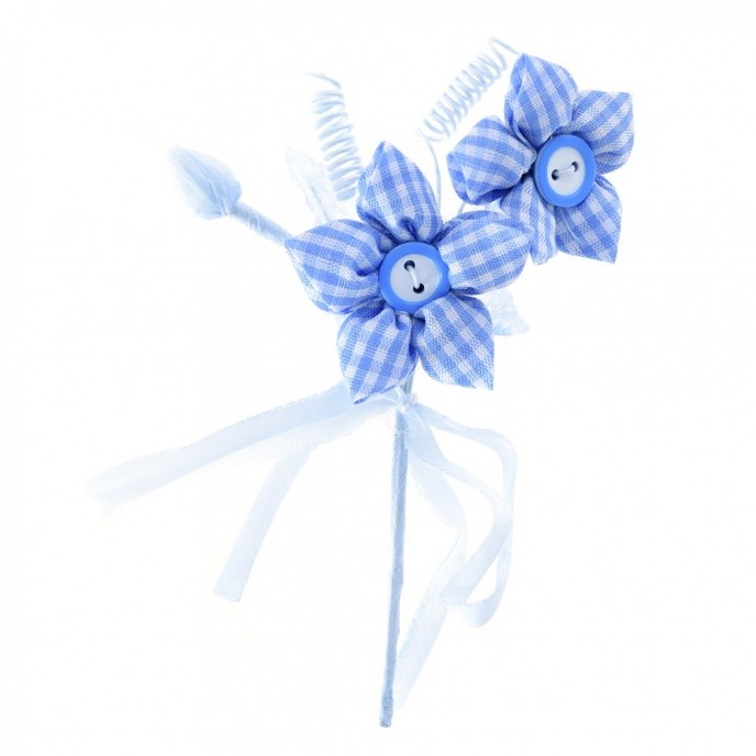  ARTIFICIAL BLUE FLOWER SMALL BUNCH 12CM 