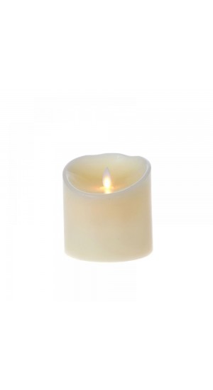  LED BATTERY CANDLE MOVING FLAME 10X10CM