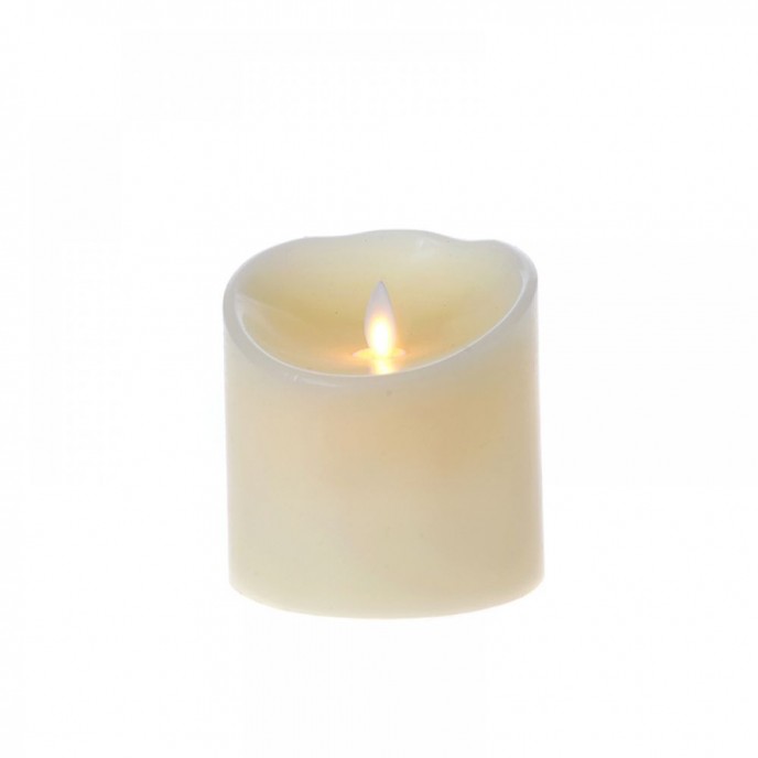  LED BATTERY CANDLE MOVING FLAME 10X10CM 