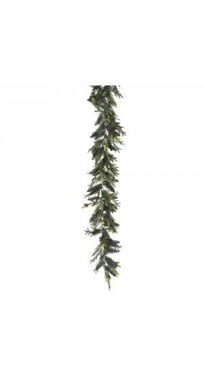  XMAS GARLAND WITH MIXED PLASTIC BRANCHES 30X270CΜ