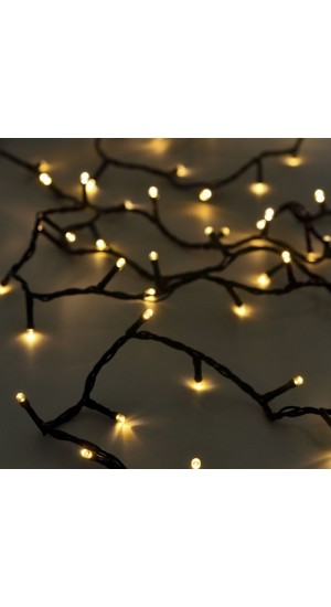  50LED  STRING LIGHTS GREEN WARM WHITE 2.5M 8FUNCTIONS OUTDOOR