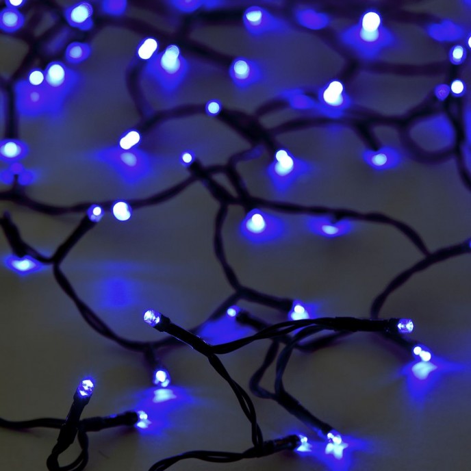  100LED STRING LIGHTS GREEN BLUE 5M 8FUNCTIONS OUTDOOR 