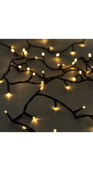  300LED STRING LIGHTS GREEN WARM WHITE 15M 8FUNCTIONS OUTDOOR