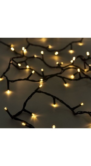  400LED STRING LIGHTS GREEN WARM WHITE 20M CONNECTABLE STEADY OUTDOOR