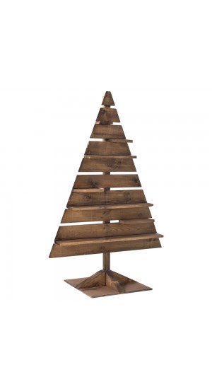  WOODEN CHRISTMAS TREE WITH SHELVES 80X170CM