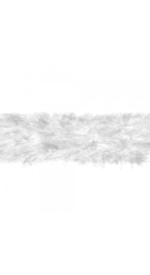  XMAS ROLL FEATHER FUR 48CM X 2,20M WHIT
