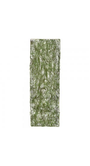  METAL FENCE WITH GREEN MOSS 50X180CM