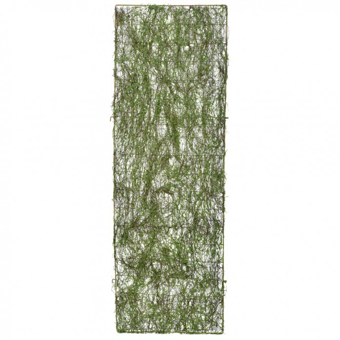  METAL FENCE WITH GREEN MOSS 50X180CM 