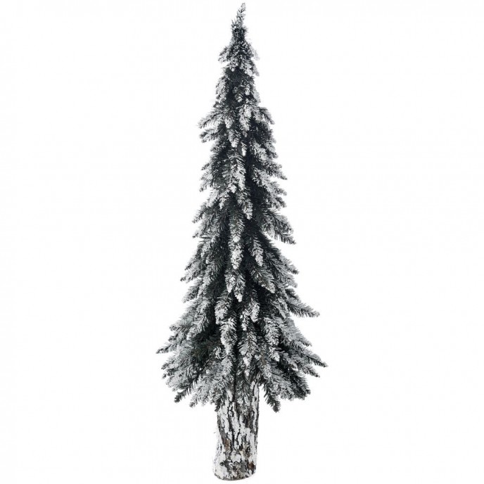 NATURAL TRUNK SNOWY CHRISTMAS TREE 120CM 