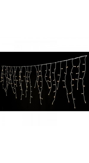  150LED ICICLE CURTAIN LIGHTS CLEAR ICE WHITE 60X300CM CONNECTABLE STEADY OUTDOOR