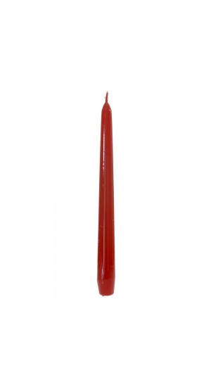  CANDLE SET 12 25 CM RED