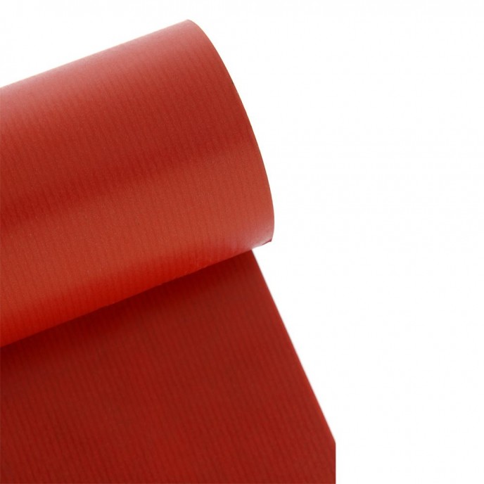  RED CRAFT WRAPPING PAPER 60X50M 