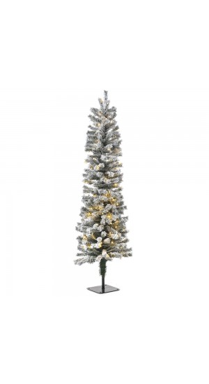  XMAS TREE PRE-LIT SNOW PENCIL D45Χ150CM WITH 140 WHITE LED LIGHTS
