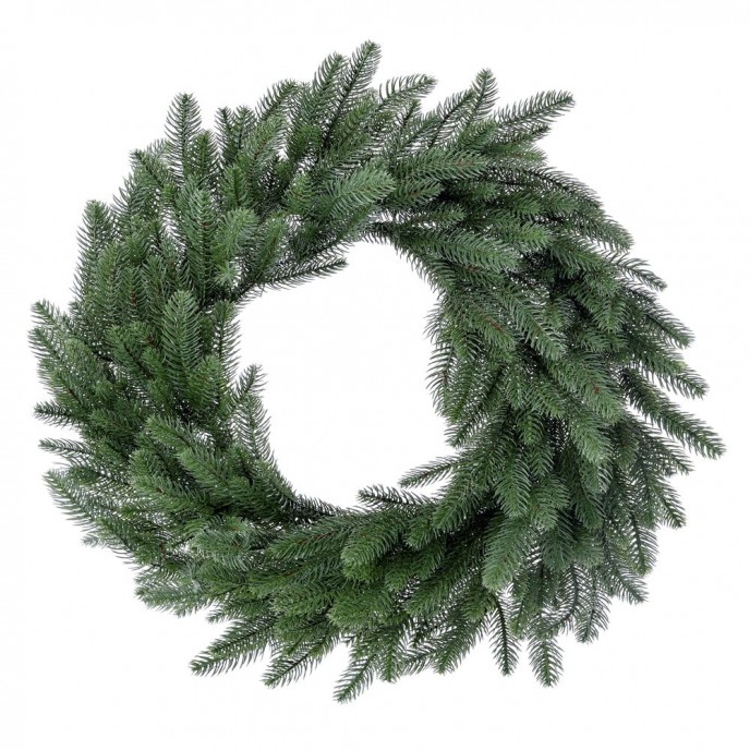  CHRISTMAS WREATH 60CM WITH REAL LOOK PLASTIC FIR BRANCHES 234TIPS 