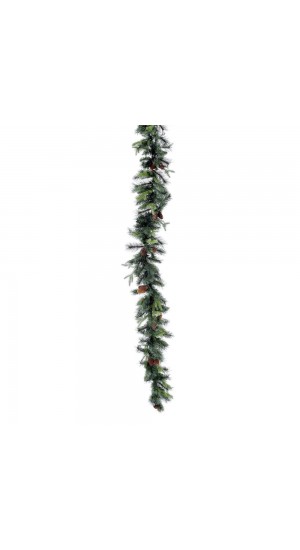  CHRISTMAS GARLAND NATURE 30X270CM WITH FIR BRANCHES AND PINECONES 286TIPS