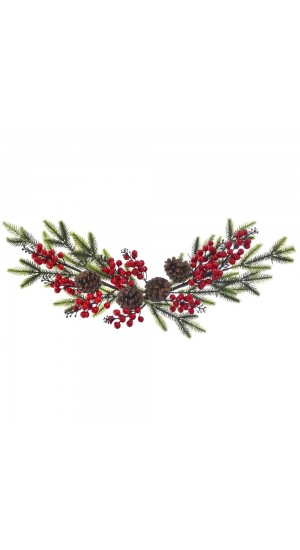  XMAS SWANG 65CM WITH RED BERRIES