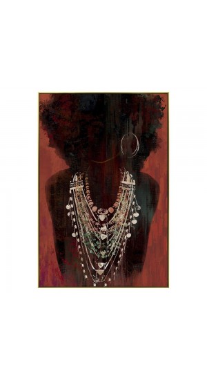  GOLD FRAMED WOMAN OIL PAINTING PRINT 82X122CM