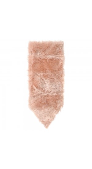  PINK FAUX FUR TABLE RUNNER 45X200CM