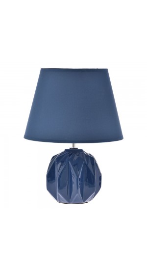  BLUE CERAMIC TABLE LAMP D22X32CM