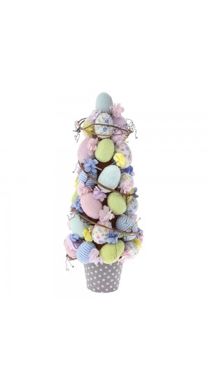  EASTER ARTIFICIAL COLOURFUL EGG TOPIARY 50CM