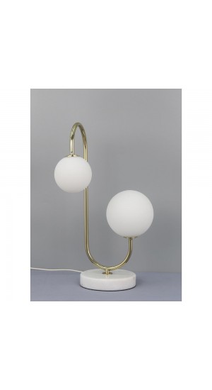  WHITE METAL TABLE LAMP 33x147CM