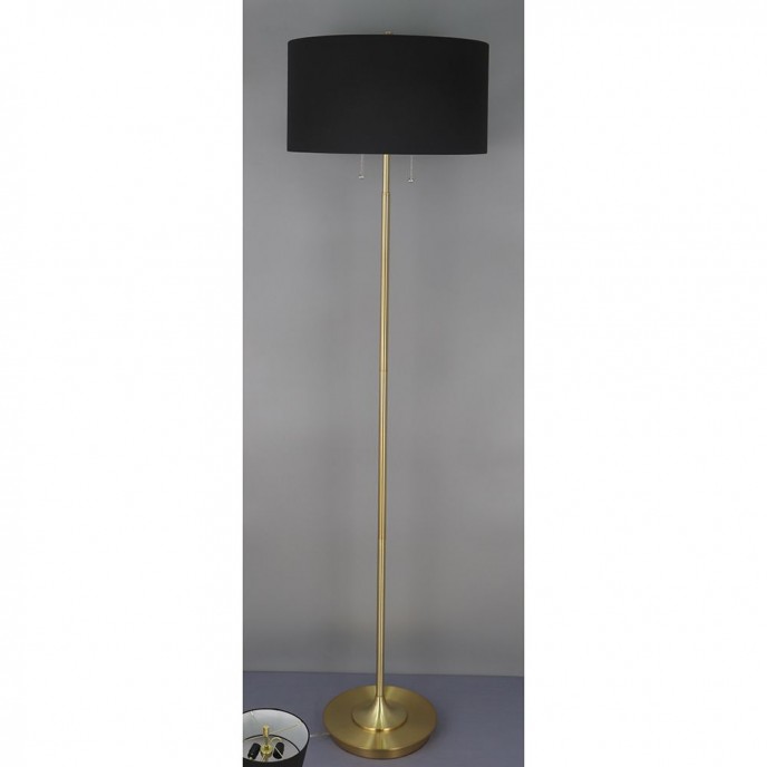  BLACK METAL FLOOR LAMP 35x200CM 