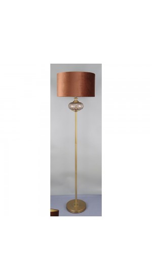  GOLD BLACK METAL FLOOR LAMP 43x165CM