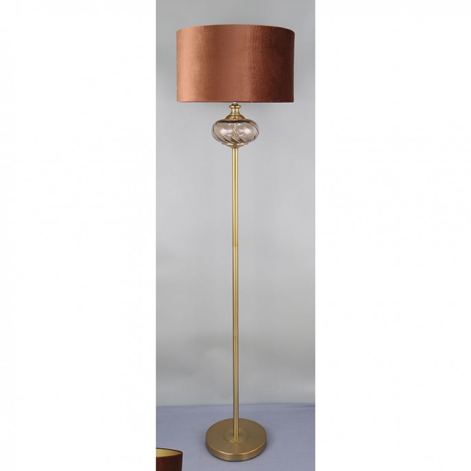  GOLD BLACK METAL FLOOR LAMP 43x165CM 