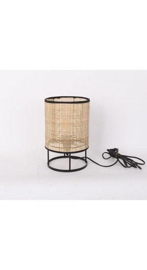 DECO RATTAN WEBBING TABLE LAMP  W ELECTRIC WIRE D18x28.5
CM
