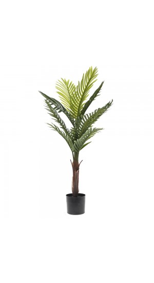  ARTIFICIAL GREEN PLANT 80CM WITH 10LEAVES LIVISTONA CHINENSIS