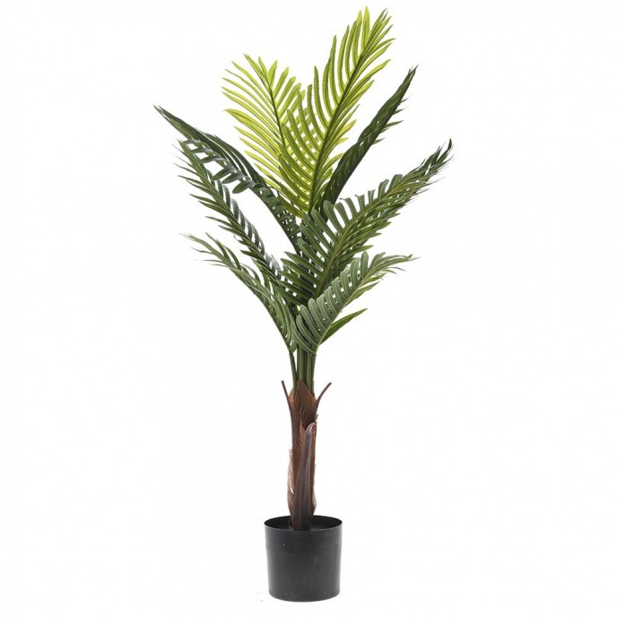  ARTIFICIAL GREEN PLANT 80CM WITH 10LEAVES LIVISTONA CHINENSIS 