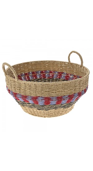  ETHNIC STYLE WILLOW BASKET D45x20CM