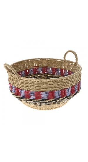  ETHNIC STYLE WILLOW BASKET D36x17CM